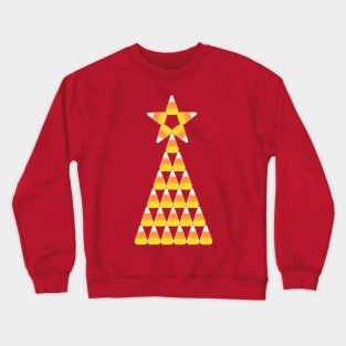 Candy Corn Fall Christmas Tree Crewneck Sweatshirt